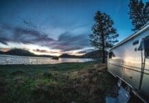 Airstream by the water