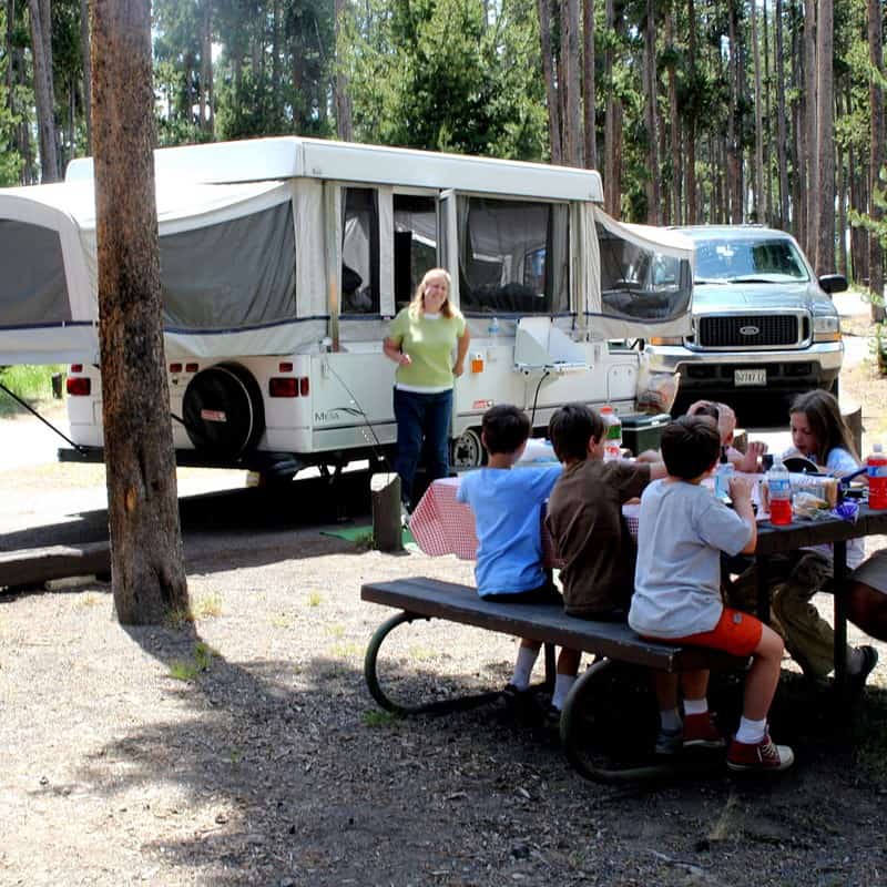 Grant Village Campground. one of yellowstone rv parks