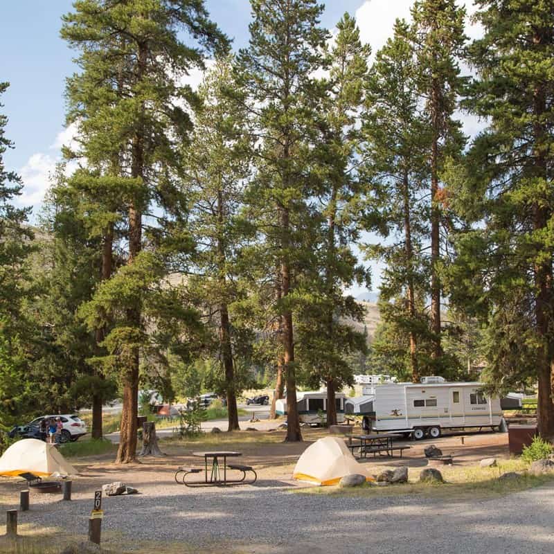 Tower Fall campground, one of the yellowstone rv parks